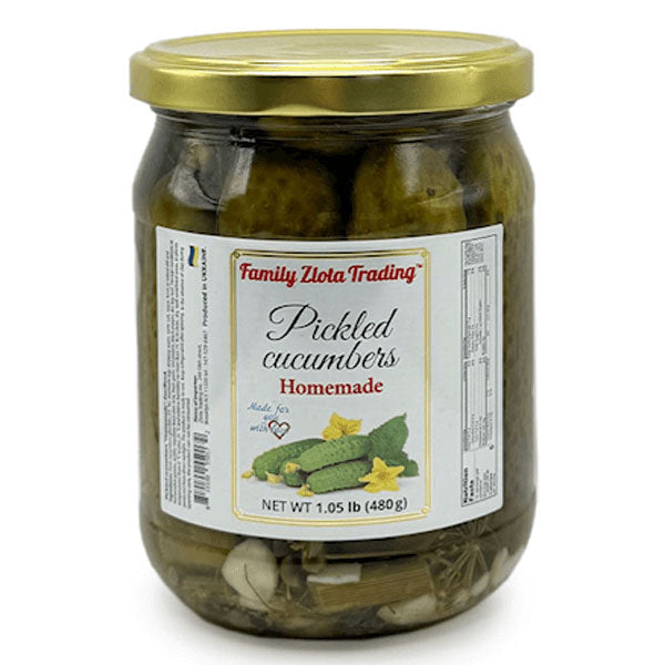 Pickled Cucumbers Homemade – 16.93 oz (480gr)